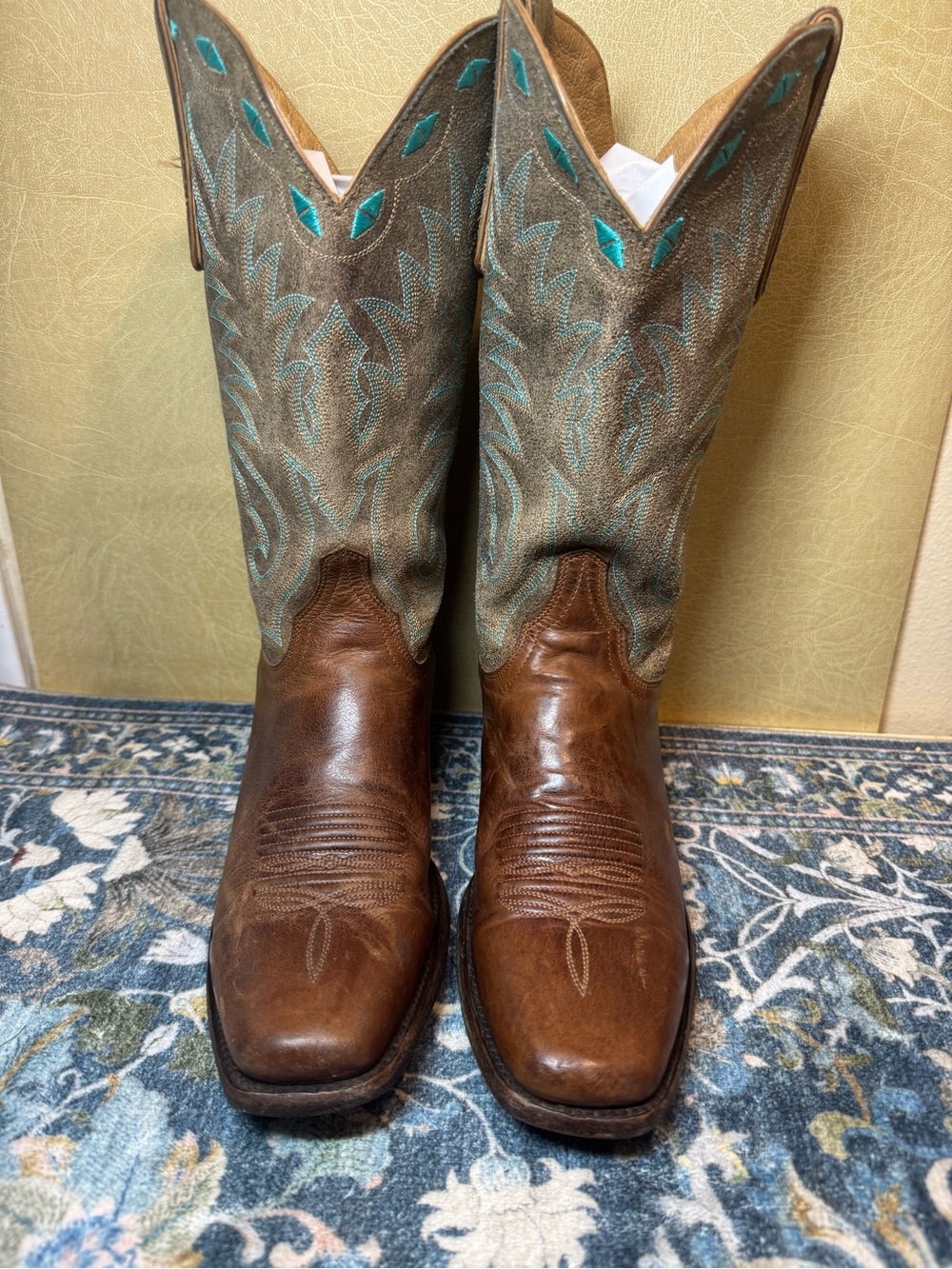 Idyllwind Brown and Teal Women's Cowboy Boots